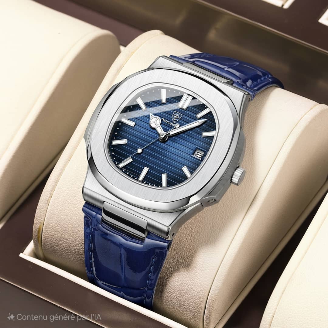 Montre Élégance Bleu Acier
