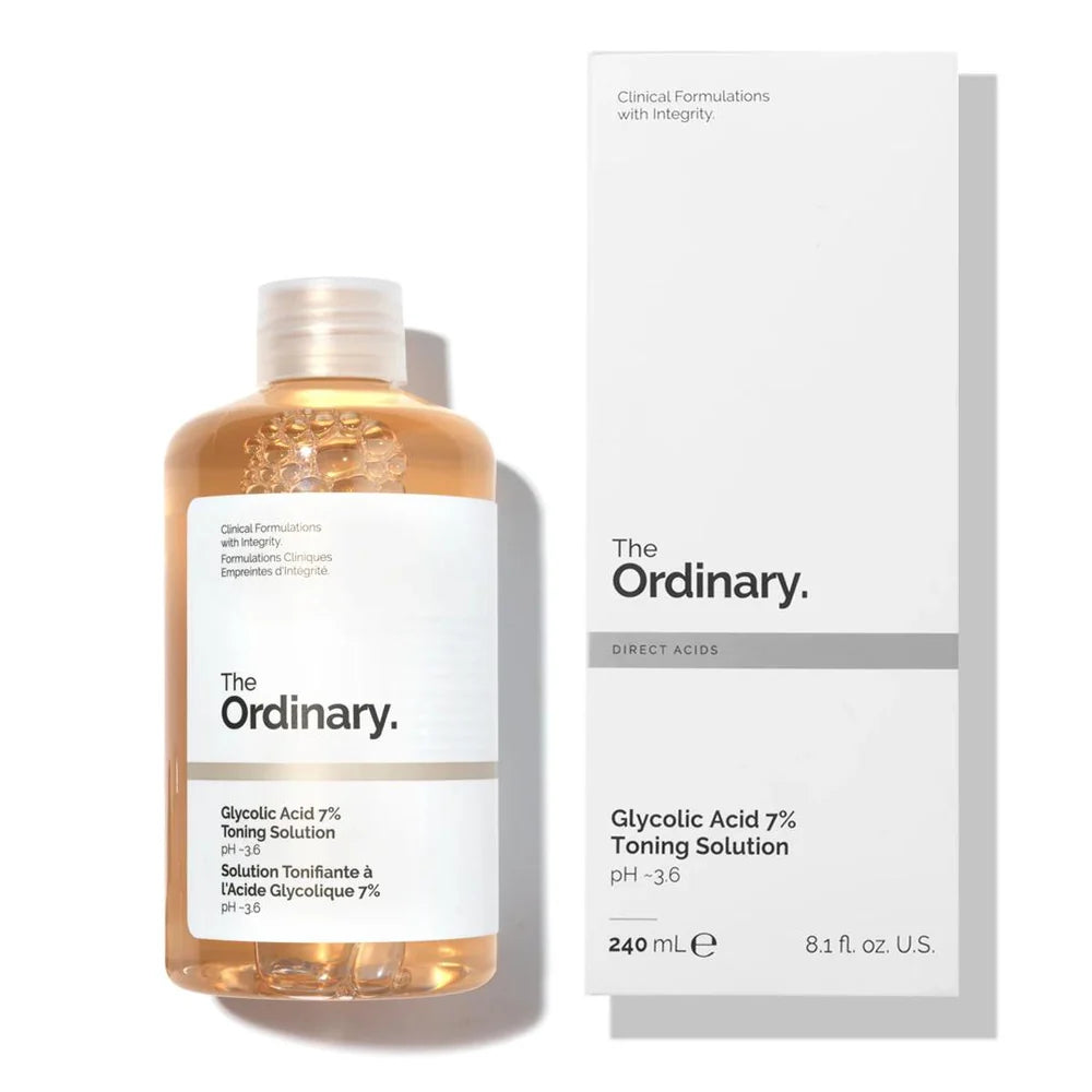 The Ordinary : Solution d'Acide Glycolique, 240 ml.(Le produit de soin )